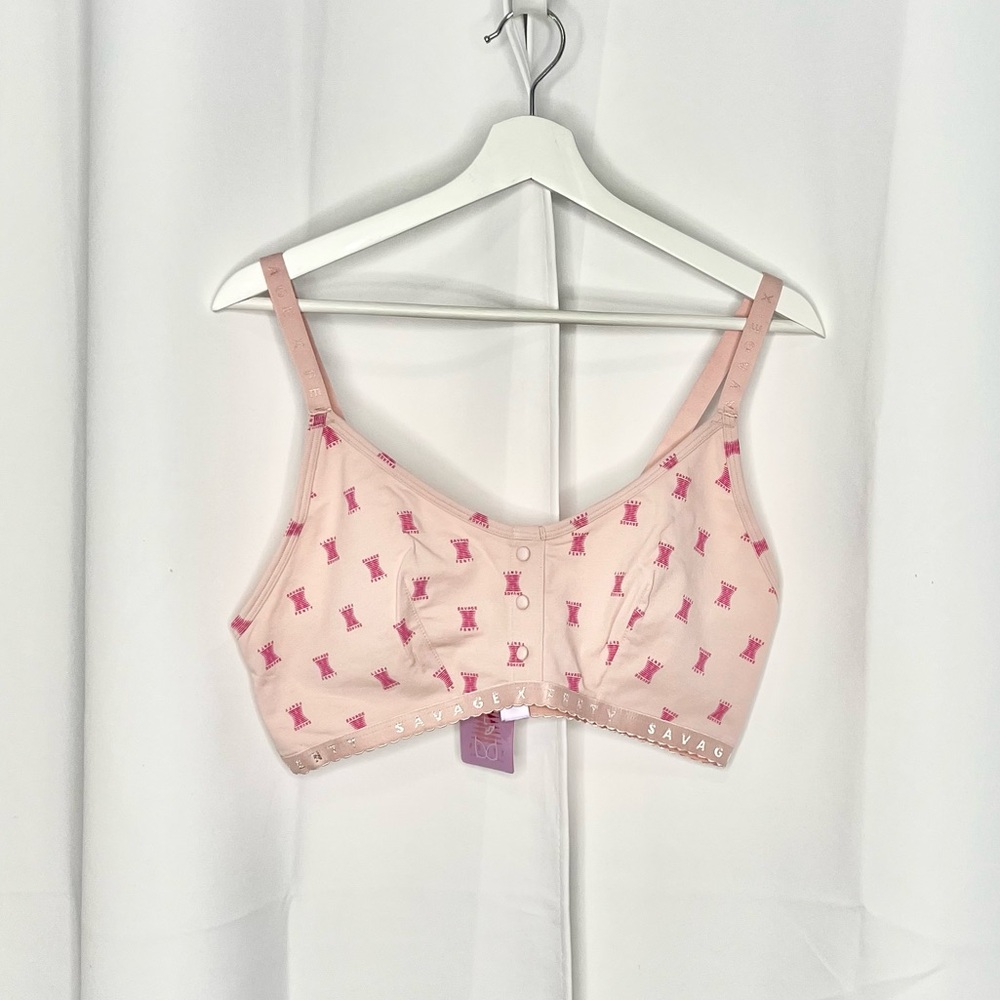 ❗️NWT❗️SAVAGE X FENTY Plus Size Cotton Jersey Logo Bralette
